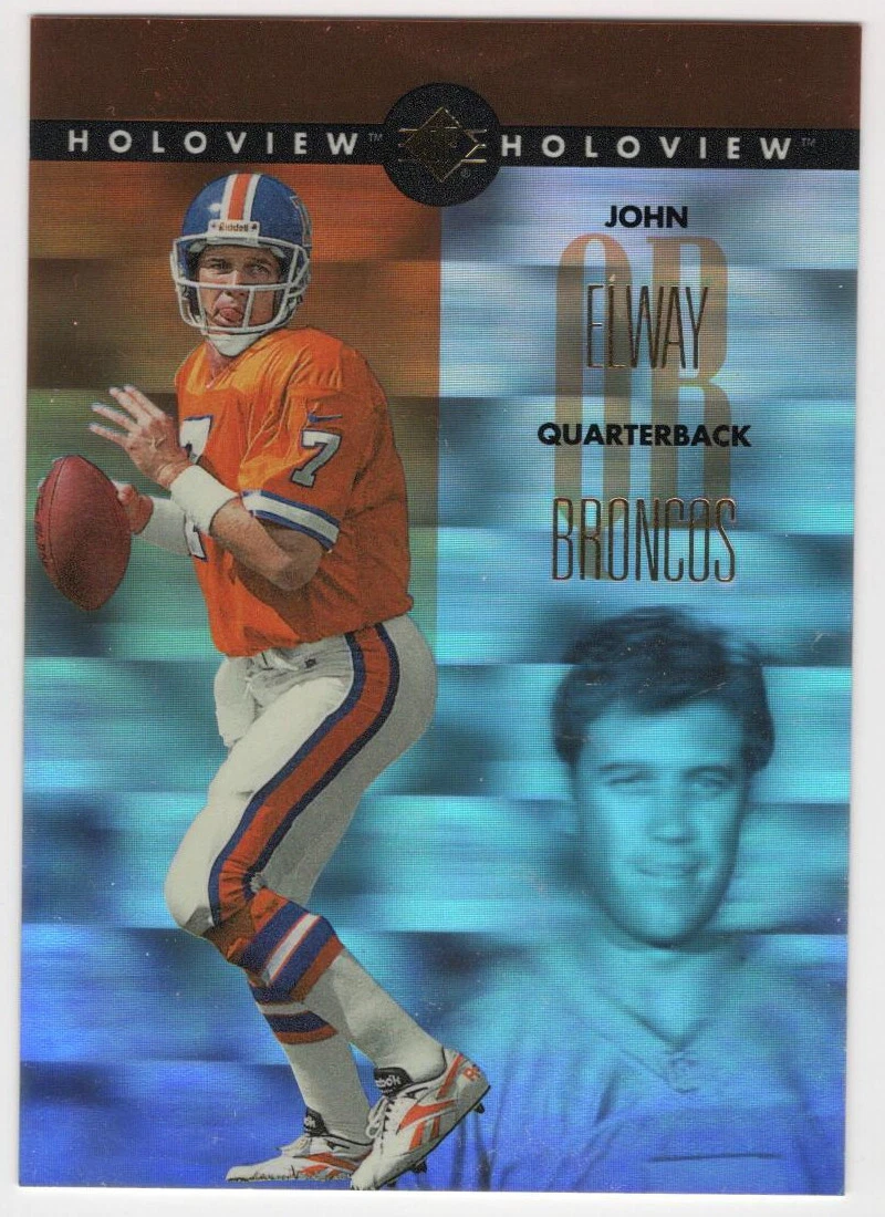 1996 Upper Deck SP Holoview #7 John Elway HOF - Denver Broncos