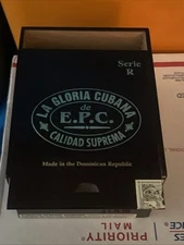 Empty Wood Cigar Box La Gloria Cubana De EPC Slide Top 5” H X 6” W X 7” Deep