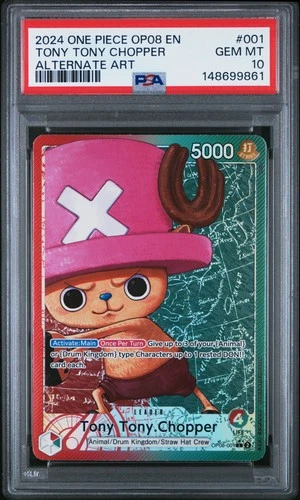 9861 Tony Chopper 2024 One Piece #OP08-001 Special Alternate Art PSA 10