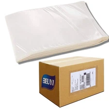 2.5 Mil Premium 7"x10" Clear Adhesive Shipping Label Pouches, Packing List En...