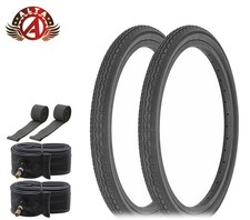 2 ALTA SLICK BICYCLE TIRE 20" x 1.75" BLACKWALL CLASSIC VINTAGE TREAD 6PC SET.
