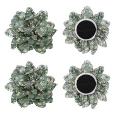 3.1" Dog Collar Flowers for Dogs Olive Drab 4Pcs