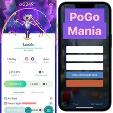 Lunala (NON shiny)💥mini PTC 20k💥(read description)