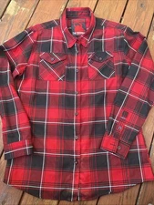 Dixxon Flannel Shirt Mens 3XL XXXL  The Chainsaw Horror Red Plaid 2020 Rare