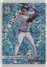 2018 Panini Chronicles Spectra Neon Blue Prizm 54/99 Carlos Gonzalez #26 0q3