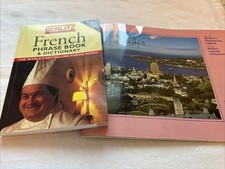 Vintage Souvenir Book From Quebec And French Phrase Book