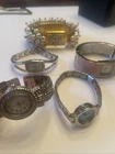 Vintage Lot Of 5 Costume Jewelry Watches