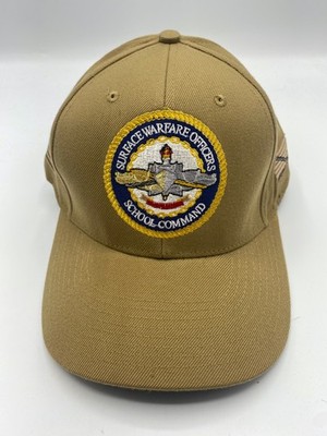 The Corps Surface Warfare Officers School Logo Beige Baseball Cap Hat One Size