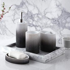 Bathroom Accessories Collection Unique Decorative Set 4 Piece - Urbana