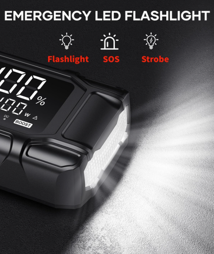 Démarreur Batterie│FLYLINKTECH│8000A│26800mAh│Charge rapide│LED│PD65W - Photo 6 sur 7