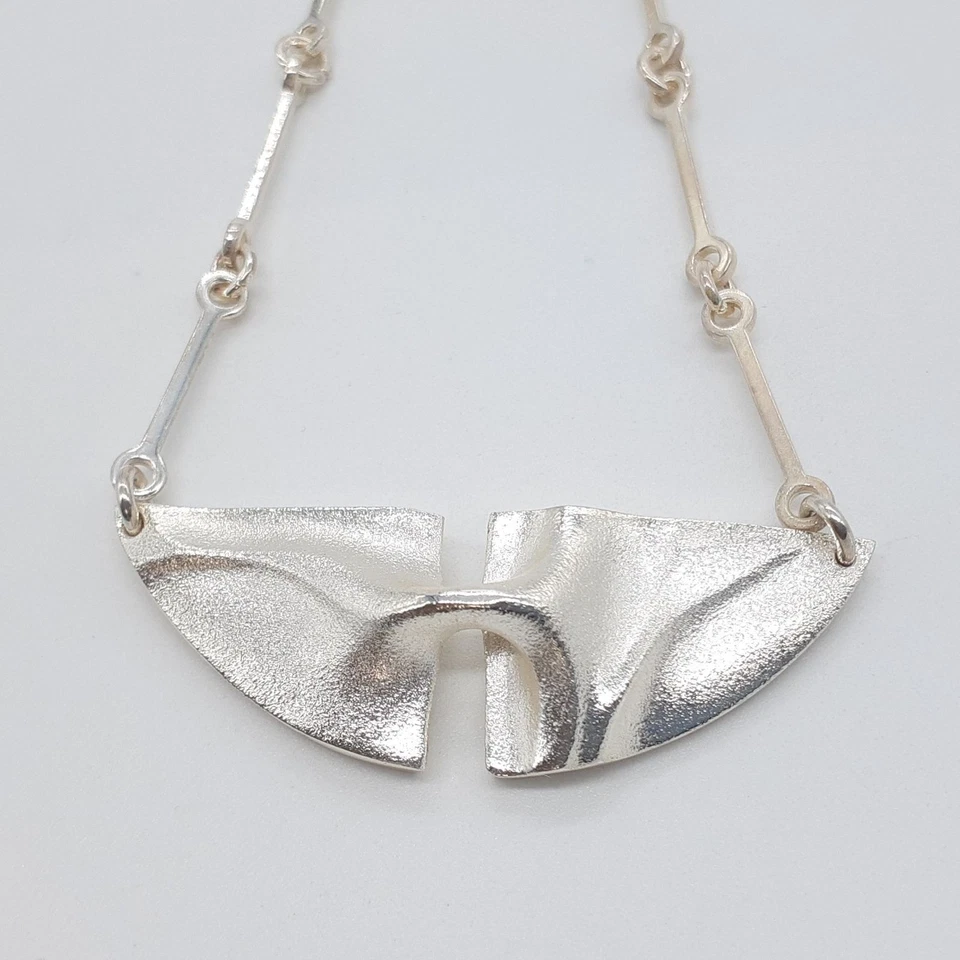 Collar colgante de plata de ley 925 Lapponia A9 de 15,7 pulgadas en raro Foto 3 de 4