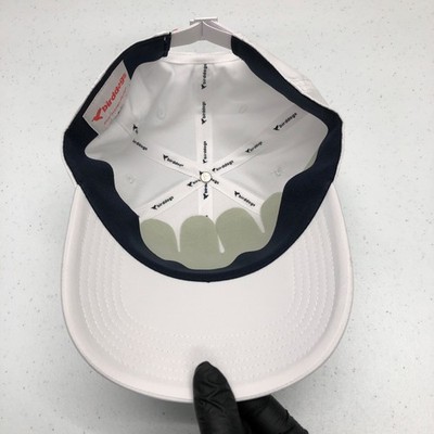 Birddogs Hat Cap Strap Back Mens White Stretch Golf Athletic
