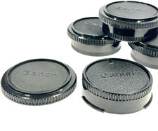 Canon FD Mount Rear Lens Cap and Twist On Camera Body Cap Set Genuine