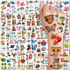 Temporary Tattoos for Kids - 232 Mixed Styles 36 Sheets Cute Animals Tattoo