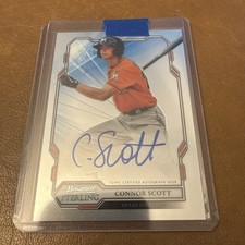 2019 Bowman Sterling Autograph Connor Scott #BSPA-CS Numbered RC