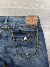 True Religion Jeans Mens 36x33 Blue Billy Big...