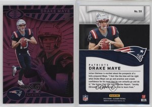 2024 Panini Illusions Trophy Collection Pink /299 Drake Maye #59 Rookie RC