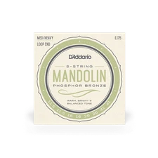 D'Addario EJ75 Mandolin Strings Set Medium-Heavy Bronze .0115 - .041 (J75)