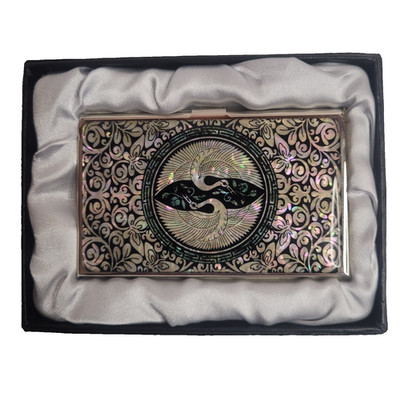 Mother of pearl Pocket Business Card ID Card Holder Credit Box Case Wallet Gift