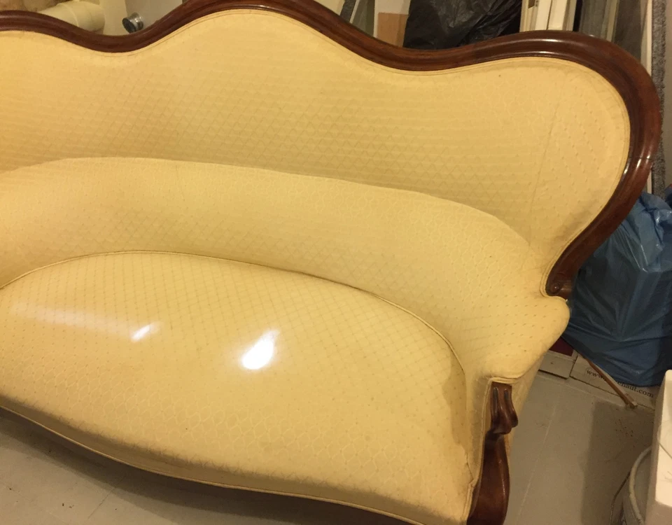 Canapé ancien Napoléon 3  - 3 places - Photo 4/4