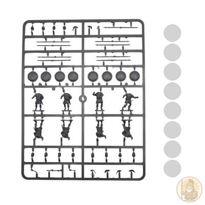 28mm Victrix Greek Unarmoured Hoplites - Griechische ungepanzerte Hopliten