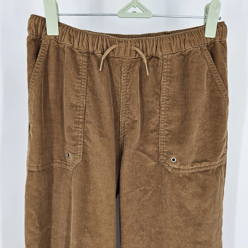 Hanna Andersson Cotton Brown Corduroy Casual Soft Pull On Pants Girls Size 12 - Image 3 of 4