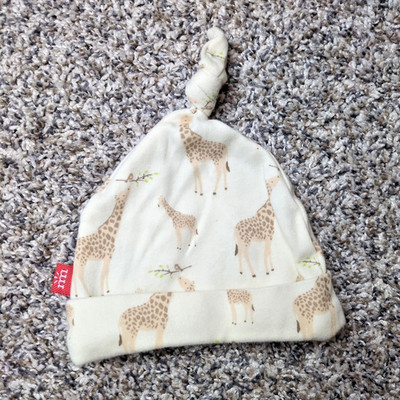 Magnetic Me Baby Hat Giraffe Ivory Knot Top Infant up to 3 Months up to 12lbs