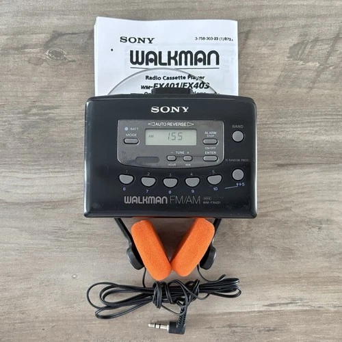 Sony Walkman WM-FX401 AM/FM Cassette Player - New Belt - Serviced