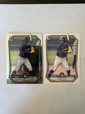 2026 Bowman Chrome - Jesus Made #BCP-96 + Base #BP-96 Brewers
