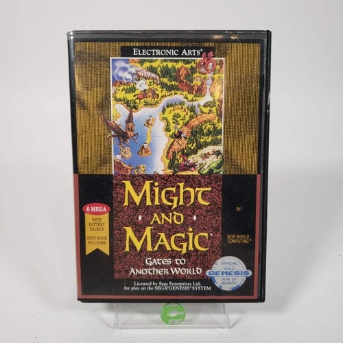 Might and Magic Gates to Another World (Sega Genesis, 1990) Includes Manual