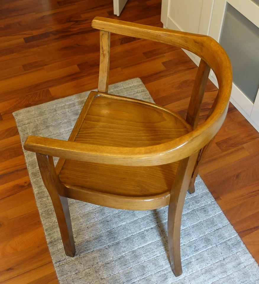 Bauhaus Art Deco Gropius Chair Armchair Bentwood Beech Antique 1920s 1930s Excellent! - Image 2 of 4