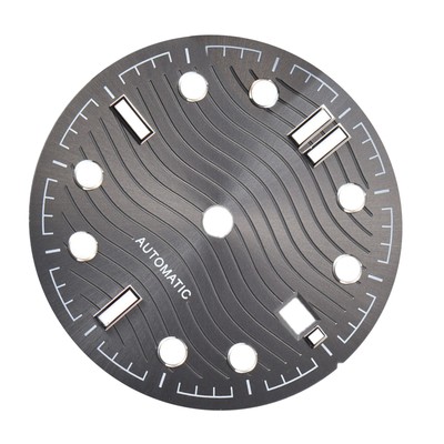 Grey Watch Dial Parts Wih Luminous For ETA 2836/2824 Mingzhu DG2813 Movement D