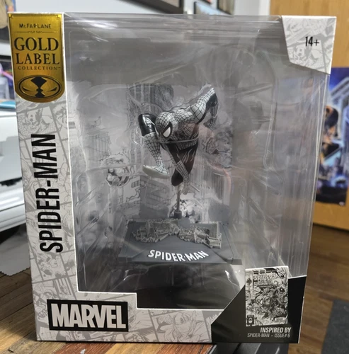Marvel SPIDER-MAN 1:10 Scale Figure Statue McFarlane Gold Label Issue #6 Lineart