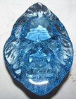 Blue Vaseline Selenium Glass Style Art Glass Bigfoot Paperweight - Glows PINK! — photo 2