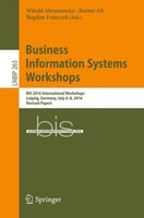 Business Information Systems Workshops Witold Abramowicz (U. A.) Taschenbuch