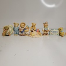 Cherished Teddies Lot Of 6 Enesco Priscilla Hillman Figurines Bears Vtg 90s