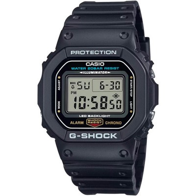 Casio Uhr DW-5600UE-1ER Herrenuhr Chronograph Resin Bint. Resin Zifferblatt schwarz