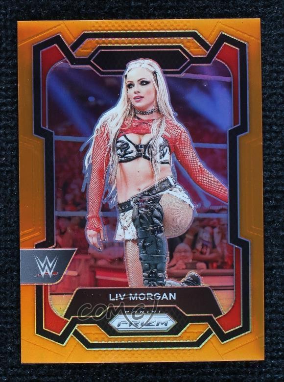 2024 Panini Prizm WWE Orange Prizm 47/99 Liv Morgan #177