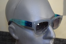 BCBG MAX AZRIA Ocean Blue Green Clear Sunglasses B956 Light Smoke Tint 52 20 145