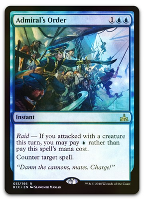 #ad #ad Admiral#x27;s Order #31 Foil LP Rivals of Ixalan RIX Magic MTG $4.13