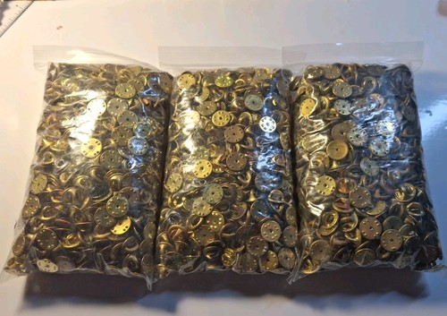 WWII to 1960s-70s Brass Clutch Backs Military Army Pin Badge Lots Of 75 Each