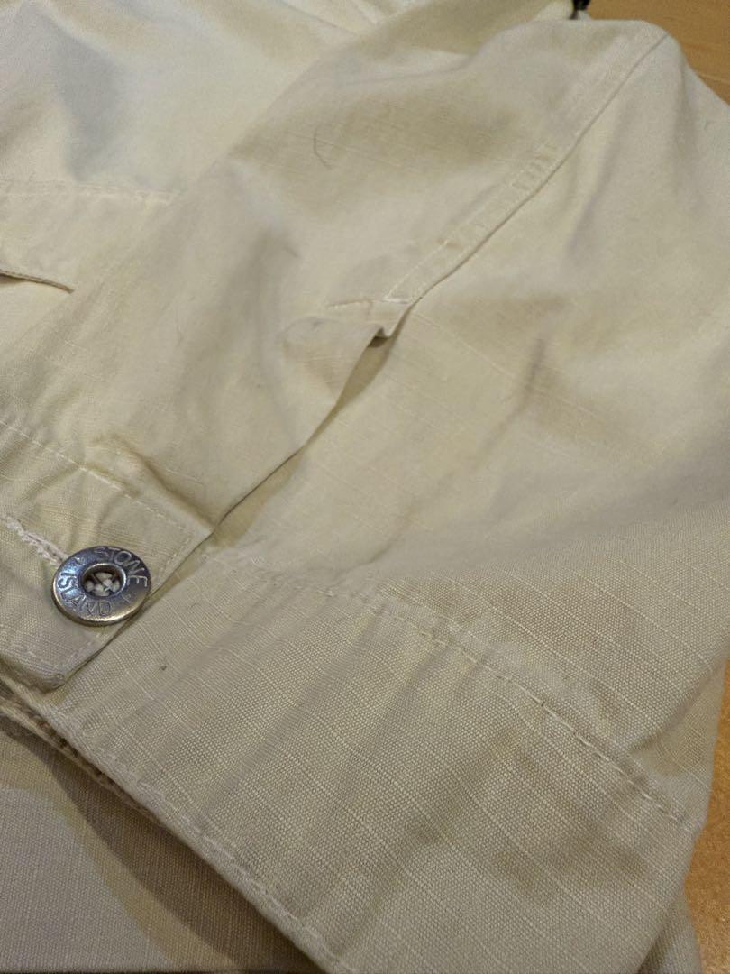 Stone Island 1987 SS Ripstop Jacket Vintage M White 80s Stone Island 1987 SS Ripstop Jacket Vintage M White 80s