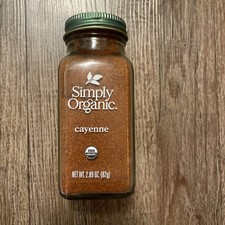 Simply Organic Cayenne Pepper 2.5 oz Each - Best By 9/2027