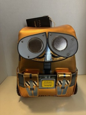 Loungefly Disney Pixar WALL-E Metallic WALL-E Figural Mini Backpack NWT