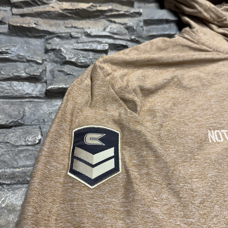 Chaqueta Notre Dame Lucha Irlandesa 1/4 Cremallera Para Hombres XL Pullover Marrón Suéter Universitario Foto 4 de 4