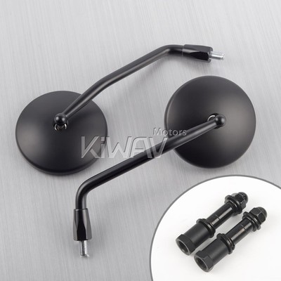 US Duty Paid KiWAV Eclipse Mirrors Black Round for Triumph Thunderbird 1600 1700