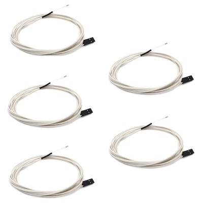 Thermistor 100K NTC 3950 5 Stück mit 1 Meter Kabel für 3D-Drucker