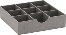 9 Section Drawer Organizer Box Storage 12 in x 3.13