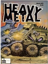HEAVY METAL MAGAZINE #24 (MARCH 1979)- CORBEN, ELLISON, MOEBIUS- F/VF