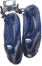 Easy USA Wave Water Shoes Size 8 Blue Gray